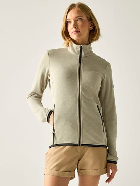 Regatta Kurtka polarowa "Mavrey" w kolorze beżowym rozmiar: 44. Brązowe kurtki damskie Regatta, bez wzorów, z polaru, bez kaptura. Za 131.43 zł.