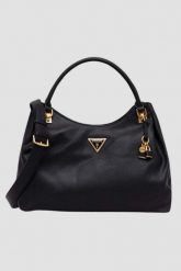 GUESS Czarna torebka Cosette. Czarne torebki klasyczne damskie Guess, z aplikacjami, ze skóry ekologicznej, bez dodatków. W wyprzedaży za 571.99 zł.