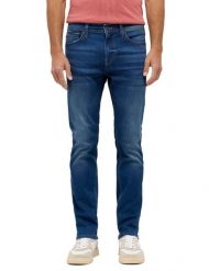 Męskie Spodnie jeansowe Mustang Style Vegas Slim Denim Blue 1015119 5000 574. Niebieskie spodnie materiałowe męskie Mustang, bez wzorów, z denimu. Za 219.99 zł.