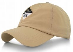 Lekka Czapka z Daszkiem z Szybkoschnącej Bawełny - Pako Jeans - Beż. Brązowe czapki męskie Pako Jeans, bez wzorów, z bawełny, sportowe. Za 55.00 zł.