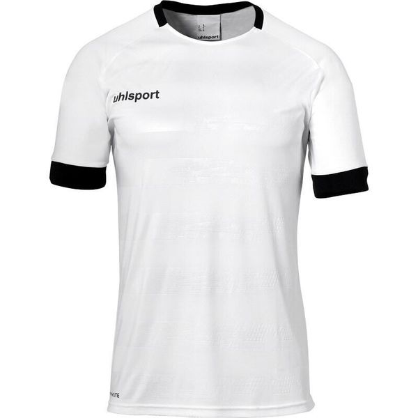 Koszulka Uhlsport Division 2.0. Białe t-shirty sportowe męskie UHLSPORT, z materiału, bez ramiączek, na fitness i siłownię. W wyprzedaży za 95.75 zł.