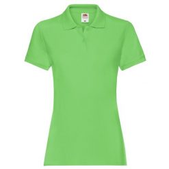 Damska Koszulka Polo Premium. Niebieskie bluzki sportowe damskie Fruit of the Loom, m, bez wzorów, bez ramiączek. Za 80.99 zł.