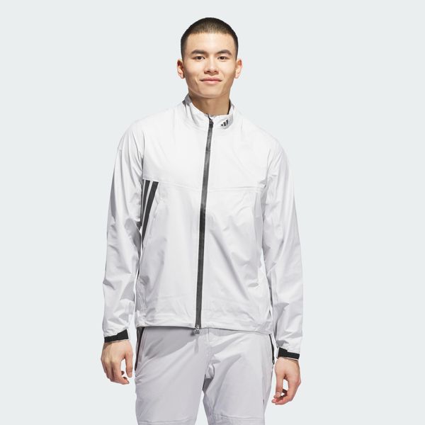 Kurtka Ultimate365 Tour CLIMAPROOF+ Full-Zip. Szare kurtki męskie Adidas, m, bez wzorów, z materiału, sportowe, bez kaptura. Za 1,099.00 zł.