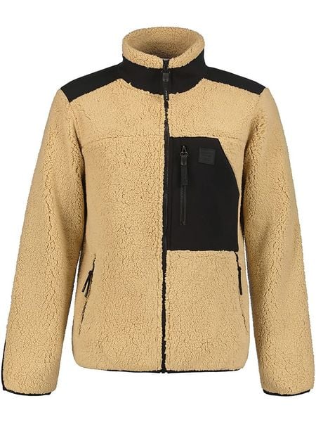 Icepeak Kurtka polarowa "Ardem" w kolorze jasnobrązowo-czarnym rozmiar: M. Brązowe kurtki męskie ICEPEAK, m, bez wzorów, z polaru, bez kaptura. Za 260.99 zł.