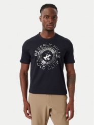 Beverly Hills Polo Club T-Shirt M1342 Granatowy Regular Fit. Niebieskie koszulki polo męskie Beverly Hills Polo Club, m, bez wzorów, z bawełny, bez ramiączek. Za 152.99 zł.