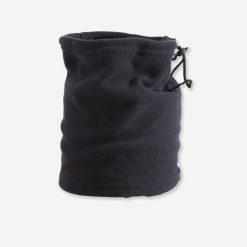 Komin narciarski dla dorosłych Wedze Tanka. Czarne szaliki i kominy damskie WED'ZE, na zimę, bez wzorów, z dzianiny. Za 19.99 zł.