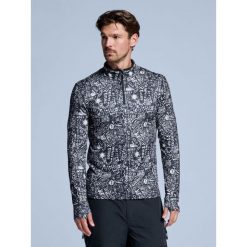 Bluza narciarska - Męska - Cabin Life - Czarnym. Czarne bluzy bez kaptura męskie POEDERBAAS, m, z elastanu. Za 264.52 zł.