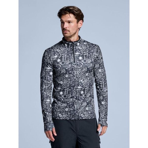 Bluza narciarska - Męska - Cabin Life - Czarnym. Czarne bluzy bez kaptura męskie POEDERBAAS, m, z elastanu. Za 264.52 zł.