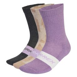 Skarpetki adidas Terrex (x3). Brązowe skarpetki męskie Adidas, bez wzorów, z bawełny. Za 100.75 zł.