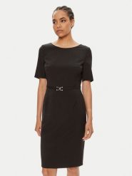 Boss Sukienka codzienna Daleah 50490041 Czarny Slim Fit. Czarne sukienki damskie Boss, na co dzień, bez wzorów, z wełny, bez kołnierzyka, bez ramiączek, proste. Za 849.99 zł.