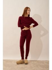 Just Cashmere Kaszmirowy sweter "Janice" w kolorze bordowym rozmiar: XL. Czerwone swetry klasyczne damskie Just Cashmere, xl, z kaszmiru, bez kołnierzyka. Za 349.44 zł.