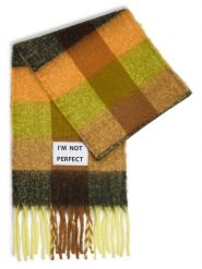 Verb To Do tkany szalik Kobiety Sztuczne włókno zielony|pomarańczowy, ONE SIZE. Brązowe szaliki i kominy damskie Verb To Do, z aplikacjami, z włókna. Za 139.95 zł.