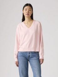 Levi's Sweter w kolorze jasnoróżowym rozmiar: M. Różowe swetry klasyczne damskie Levi's, m, bez kołnierzyka. Za 150.37 zł.