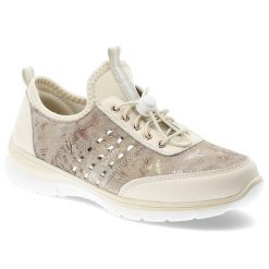 Półbuty damskie S.Barski, ze skóry naturalnej licowej wsuwane na lekkiej podeszwie, beżowe, GR61-5990. Brązowe półbuty damskie S.BARSKI, bez wzorów, ze skóry, bez obcasa, na płaskiej podeszwie. Za 199.00 zł.