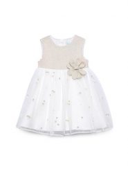 Abel & Lula Sukienka elegancka 5001 Beżowy Regular Fit. Brązowe sukienki dziewczęce Abel & Lula, bez wzorów, z syntetyku, eleganckie, bez ramiączek. Za 399.99 zł.