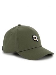 KARL LAGERFELD Czapka z daszkiem Z30398 Khaki. Brązowe czapki dziecięce Karl Lagerfeld, bez wzorów, z bawełny. Za 119.99 zł.