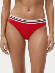 Tommy Hilfiger Dół od bikini UW0UW06355 Czerwony. Czerwone bikini damskie Tommy Hilfiger, bez wzorów. Za 189.99 zł.