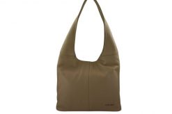 Worek skórzany BARBERINI'S beżowy 994-2. Brązowe shopper bag damskie Barberinis, bez wzorów, ze skóry, duże, bez dodatków. Za 259.99 zł.
