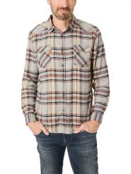 Timezone Koszula w kolorze pomarańczowo-brązowo-szarym rozmiar: 3XL. Brązowe koszule męskie Timezone, xl, bez wzorów, z bawełny, bez kołnierzyka, bez ramiączek. Za 100.52 zł.