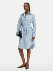 BOSS Sukienka koszulowa C_Delegant_3 50561950 Niebieski Regular Fit. Niebieskie sukienki damskie Boss, bez wzorów, z bawełny, bez kołnierzyka, bez ramiączek, koszulowe. Za 799.99 zł.