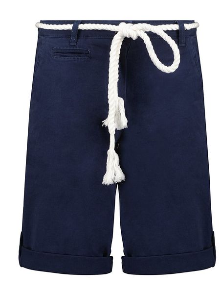 Geographical Norway Szorty "Paola" w kolorze granatowym rozmiar: S. Niebieskie szorty damskie Geographical Norway, bez wzorów, z tkaniny. Za 48.28 zł.