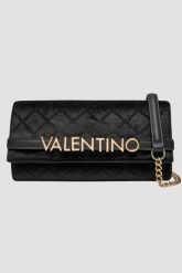 VALENTINO Czarna torebka damska Life Pochette. Czarne torebki klasyczne damskie Valentino by Mario Valentino, bez wzorów, z weluru, bez dodatków. W wyprzedaży za 301.99 zł.