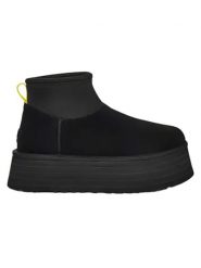 UGG Skórzane botki "Classic Mini Dipper" w kolorze czarnym rozmiar: 41. Czarne botki damskie Ugg, ze skóry, bez obcasa, na platformie, bez zapięcia. Za 680.85 zł.