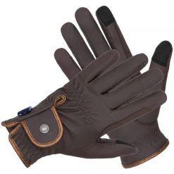 Rękawiczki jeździeckie Equestrian Queen Winter Charcot. Brązowe rękawiczki dziecięce EQUESTRIAN QUEEN, bez ramiączek. Za 106.99 zł.