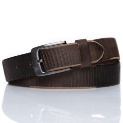 MUSTANG PASEK SKÓRZANY 35 mm SOPO-MUS068. Brązowe paski męskie Mustang, bez wzorów, ze skóry, klasyczne. Za 69.99 zł.