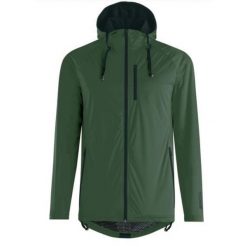 Kurtka rowerowa z kapturem MICROM 15, zielona. Zielone kurtki męskie GIST, bez wzorów, rowerowe. Za 449.00 zł.