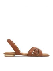 Beverly Hills Polo Club Sandały EO-R26SS09145-01 Brązowy. Brązowe sandały damskie Beverly Hills Polo Club, bez wzorów, ze skóry, bez obcasa, na płaskiej podeszwie. Za 299.99 zł.