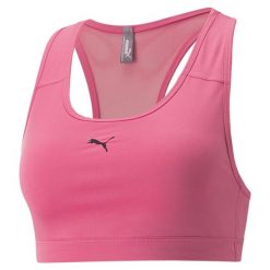 Biustonosz fitness PUMA Mid Impact 4Keeps. Czerwone biustonosze sportowe damskie Puma, bez wzorów. Za 59.99 zł.