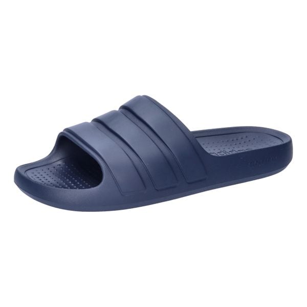 Sandały Dorosły Adidas Adilette Flow granatowy. Niebieskie sandały męskie Adidas, z materiału, bez zapięcia. Za 143.10 zł.