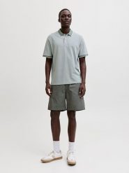 Jack & Jones Szorty "Jaiden" w kolorze szarym rozmiar: XXL. Szare szorty męskie Jack & Jones, z bawełny, bez kołnierzyka. Za 57.06 zł.