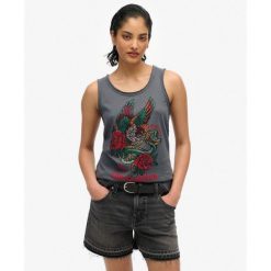 Koszulka bez rękawów z dekoltem Neo Trad Tattoo. Czarne bielizna termoaktywna damska Superdry., bez wzorów, z bawełny. W wyprzedaży za 141.15 zł.