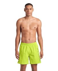 Spodenki plażowe Arena Logotype Beach Boxer. Zielone kąpielówki męskie Arena, l, bez wzorów, z materiału, do pływania. Za 133.65 zł.