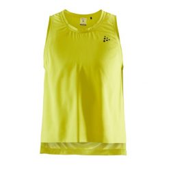 Damski tank top Craft Untmd. Żółte topy damskie Craft, bez wzorów, bez kołnierzyka. W wyprzedaży za 136.50 zł.