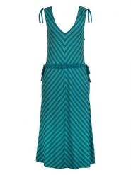 Finside Sukienka "Solmu" w kolorze turkusowo-niebieskim rozmiar: 40. Niebieskie sukienki damskie finside, na co dzień, bez wzorów, bez kołnierzyka, bez ramiączek, midi, proste. Za 117.73 zł.