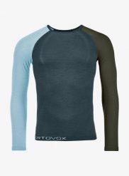 Bielizna termoaktywna męska Ortovox 120 Comp Light Long Sleeve. Zielona bielizna termoaktywna męska ORTOVOX, m, bez wzorów, z dzianiny. Za 438.89 zł.