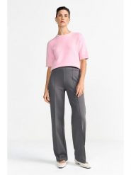 Rich & Royal Dzianinowa bluzka w kolorze jasnoróżowym rozmiar: L. Różowe bluzki damskie Rich & Royal, l, bez wzorów, z dzianiny, bez kołnierzyka, bez ramiączek. Za 265.95 zł.