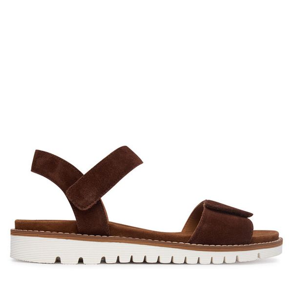 Sandały Ara. Brązowe sandały damskie Ara, bez wzorów, bez obcasa, na płaskiej podeszwie. Za 399.99 zł.