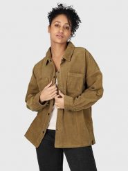 Brunotti Koszula sztruksowa "Sian" w kolorze khaki rozmiar: XL. Brązowe koszule damskie BRUNOTTI, xl, bez wzorów, ze sztruksu, bez kołnierzyka, bez ramiączek. Za 135.81 zł.