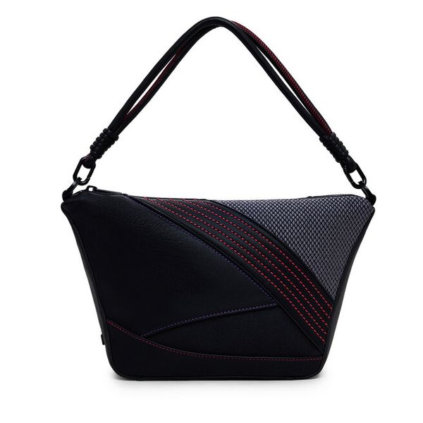 Torebka Desigual. Czarne torebki klasyczne damskie Desigual, bez wzorów, bez dodatków. Za 149.99 zł.