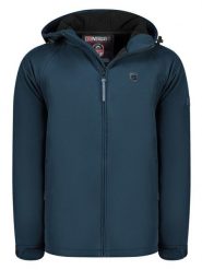 Geographical Norway Kurtka softshellowa "Tamigotal" w kolorze granatowym rozmiar: XXL. Niebieskie kurtki outdoor męskie Geographical Norway, xxl, bez wzorów, bez kaptura. Za 189.74 zł.