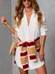 Milan Kiss Sukienka w kolorze białym rozmiar: L. Białe sukienki damskie Milan Kiss, l, bez wzorów, z bawełny, z asymetrycznym kołnierzem, bez ramiączek, mini, asymetryczne. Za 173.99 zł.