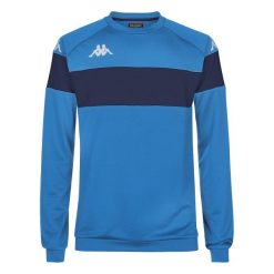 Bluza Kappa Dido. Niebieskie bluzy bez kaptura męskie Kappa, bez wzorów, sportowe, bez kołnierzyka, bez ramiączek. W wyprzedaży za 140.00 zł.