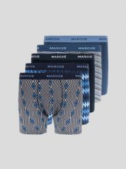 5PAK BOKSEREK MĘSKICH MARCUS UNDERTØJ Roxy Mix 40-200085 7073. Bokserki męskie MARCUS, bez wzorów. Za 89.99 zł.