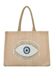 BLE Shopper bag w kolorze beżowym - 42 x 32 x 12 cm rozmiar: onesize. Brązowe shopper bag damskie BLE, bez wzorów, z materiału, na ramię, bez dodatków. Za 77.95 zł.