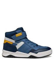 Geox Sneakersy J Perth J367RF 0MEFU C4263 S Granatowy. Niebieskie buty sportowe chłopięce Geox, ze skóry, bez zapięcia. Za 159.99 zł.