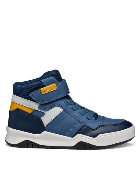 Geox Sneakersy J Perth J367RF 0MEFU C4263 D Granatowy. Niebieskie buty sportowe chłopięce Geox, ze skóry, bez zapięcia. Za 199.99 zł.